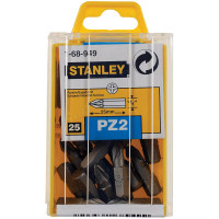 Купити Біта з шестигранним хвостовиком 1/4 під шліц Pz2 довжиною 25 мм STANLEY 1-68-949. Офіційний фірмовий магазин Dewalt Stanley Black+Decker Bostitch, фірмова гарантія