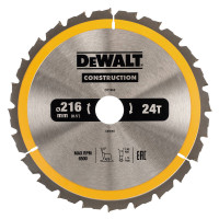 Купити Диск пиляльний CONSTRUCTION DeWALT DT1952. Офіційний фірмовий магазин Dewalt Stanley Black+Decker Bostitch, фірмова гарантія