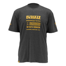 Купити Футболка 100 YEAR T-SHIRT DeWALT DWC240-004-XL. Офіційний фірмовий магазин Dewalt Stanley Black+Decker Bostitch, фірмова гарантія
