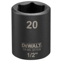 Купити Головка торцева ударна коротка IMPACT DeWALT DT7538. Офіційний фірмовий магазин Dewalt Stanley Black+Decker Bostitch, фірмова гарантія
