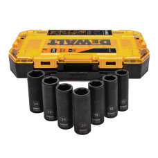 Купити Набір ударних торцевих головок 1/2 DeWALT DT70905. Офіційний фірмовий магазин Dewalt Stanley Black+Decker Bostitch, фірмова гарантія