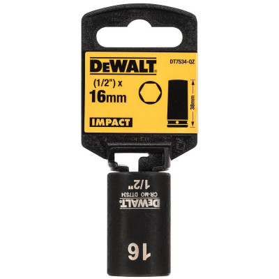 Купити Головка торцева ударна коротка IMPACT DeWALT DT7534. Офіційний фірмовий магазин Dewalt Stanley Black+Decker Bostitch, фірмова гарантія