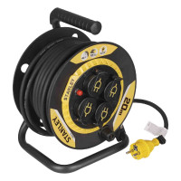Купити Подовжувач на котушці Stanley 20 м, 4 розетки, IP44 STANLEY SXCR-111. Офіційний фірмовий магазин Dewalt Stanley Black+Decker Bostitch, фірмова гарантія