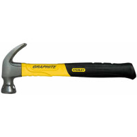 Купити Молоток Graphite Curve Claw з вагою головки 450 г, з загнутим цвяходером STANLEY 1-51-505. Офіційний фірмовий магазин Dewalt Stanley Black+Decker Bostitch, фірмова гарантія