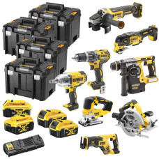 Купити Набір з восьми інструментів акумуляторних DeWALT DCK865P4T. Офіційний фірмовий магазин Dewalt Stanley Black+Decker Bostitch, фірмова гарантія