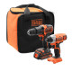 Купить Набор из двух инструментов BLACK+DECKER BCK21S1S. Официальный фирменный магазин Dewalt Stanley Black+Decker Bostitch