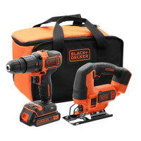 Купить Набор из двух инструментов BLACK+DECKER BCK22S1S. Официальный фирменный магазин Dewalt Stanley Black+Decker Bostitch