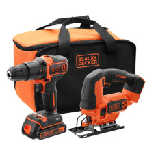 Купити Набір з двох інструментів BLACK+DECKER BCK22S1S. Офіційний фірмовий магазин Dewalt Stanley Black+Decker Bostitch, фірмова гарантія