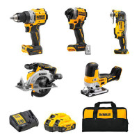 Купити Набір з п’яти інструментів акумуляторних DeWALT DCK502P3. Офіційний фірмовий магазин Dewalt Stanley Black+Decker Bostitch, фірмова гарантія