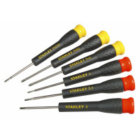 Купить Набор из шести отверток для точной механики STANLEY STHT0-62632. Официальный фирменный магазин Dewalt Stanley Black+Decker Bostitch