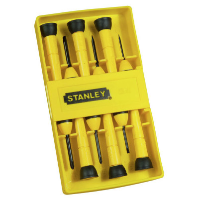 Купити Набір з шести викруток для точної механіки INSTRUMENT STANLEY 0-66-052. Офіційний фірмовий магазин Dewalt Stanley Black+Decker Bostitch, фірмова гарантія