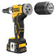 Купити Заклепочник акумуляторний безщітковий DeWALT DCF414E2GT. Офіційний фірмовий магазин Dewalt Stanley Black+Decker Bostitch, фірмова гарантія