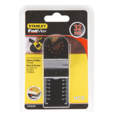 Купити Занурювальне пильне полотно для деревини та пластику STANLEY STA26105. Офіційний фірмовий магазин Dewalt Stanley Black+Decker Bostitch, фірмова гарантія