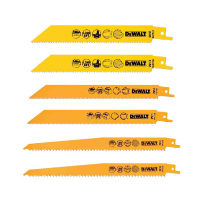 Купити Набір полотен пиляльних DeWALT, для шабельних пил DeWALT DT2444. Офіційний фірмовий магазин Dewalt Stanley Black+Decker Bostitch, фірмова гарантія