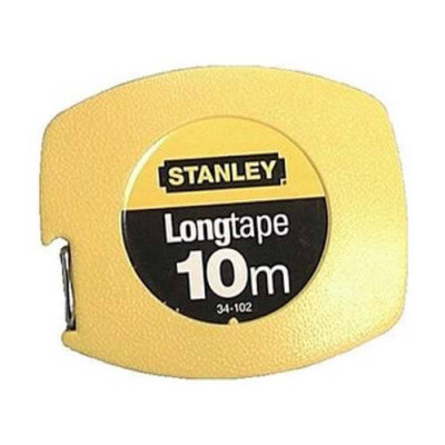 Купить Рулетка измерительная Longtape длиной 10 м, шириной 9.5 мм, в пластмассовом корпусе STANLEY 0-34-102. Официальный фирменный магазин Dewalt Stanley Black+Decker Bostitch