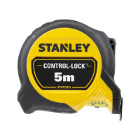 Купить Рулетка измерительная CONTROL-LOCK длиной 5 м, шириной 25 мм, в прорезиненном корпусес, двухсторонней шкалой STANLEY STHT37231-0. Официальный фирменный магазин Dewalt Stanley Black+Decker Bostitch