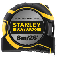 Купить Рулетка измерительная FatMax®Autolock длиной 8 м/26, шириной 25 мм, в прорезиненном корпусес, двухсторонней шкалой STANLEY FMHT43243-0. Официальный фирменный магазин Dewalt Stanley Black+Decker Bostitch