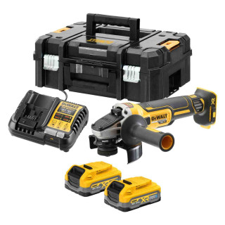 Купити Шліфмашина кутова - болгарка акумуляторна безщіткова DeWALT DCG405S2T. Офіційний фірмовий магазин Dewalt Stanley Black+Decker Bostitch, фірмова гарантія