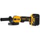 Купити Шліфмашина кутова - болгарка акумуляторна безщіткова DeWALT DCG407M1T. Офіційний фірмовий магазин Dewalt Stanley Black+Decker Bostitch, фірмова гарантія