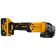 Купити Шліфмашина кутова - болгарка акумуляторна безщіткова DeWALT DCG407M2T. Офіційний фірмовий магазин Dewalt Stanley Black+Decker Bostitch, фірмова гарантія