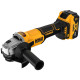 Купити Шліфмашина кутова - болгарка акумуляторна безщіткова DeWALT DCG407M2T. Офіційний фірмовий магазин Dewalt Stanley Black+Decker Bostitch, фірмова гарантія