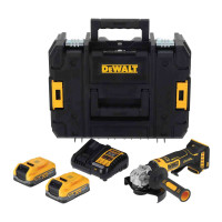 Купити Шліфмашина кутова - болгарка акумуляторна безщіткова DeWALT DCG404S2T. Офіційний фірмовий магазин Dewalt Stanley Black+Decker Bostitch, фірмова гарантія