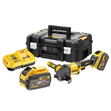 Купити Шліфмашина кутова - болгарка акумуляторна безщіткова DeWALT DCG418X2. Офіційний фірмовий магазин Dewalt Stanley Black+Decker Bostitch, фірмова гарантія