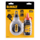 Купить Шнур разметочный длиной 30 м в комплекте с меловым порошком DeWALT DWHT47408-0. Официальный фирменный магазин Dewalt Stanley Black+Decker Bostitch