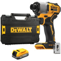 Купити Шурупокрут ударний акумуляторний безщітковий DeWALT DCF840E1T. Офіційний фірмовий магазин Dewalt Stanley Black+Decker Bostitch, фірмова гарантія