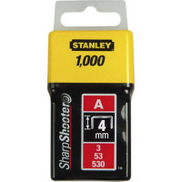 Купити Скоби тип А висотою 4 мм, для степлера ручного Light Duty, в упаковці 1000 шт STANLEY 1-TRA202T. Офіційний фірмовий магазин Dewalt Stanley Black+Decker Bostitch, фірмова гарантія