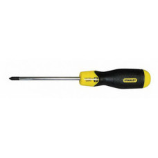 Купити Викрутка Cushion Grip під шліц Pz1 з довжиною жала 75 мм STANLEY 0-64-955. Офіційний фірмовий магазин Dewalt Stanley Black+Decker Bostitch, фірмова гарантія