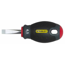 Купить Отвертка FatMax® Stubby с параллельным жалом под шлиц SL6.5 с длиной стержня 30 мм STANLEY 0-65-404. Официальный фирменный магазин Dewalt Stanley Black+Decker Bostitch
