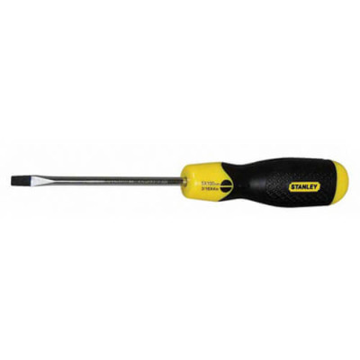 Купить Отвертка Cushion Grip длиной 100 мм с расширяющимся жалом под шлиц SL 5 STANLEY 0-64-916. Официальный фирменный магазин Dewalt Stanley Black+Decker Bostitch