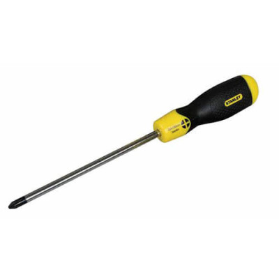 Купить Отвертка Cushion Grip под шлиц Pz2 с длиной жала 100 мм STANLEY 1-64-974. Официальный фирменный магазин Dewalt Stanley Black+Decker Bostitch