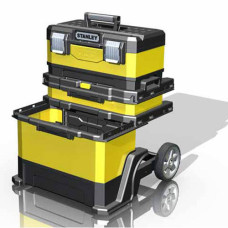 Купить Ящик металлопластмассовый Rolling Workshop, размеры 568x730x389 мм, на колесах STANLEY 1-95-621. Официальный фирменный магазин Dewalt Stanley Black+Decker Bostitch