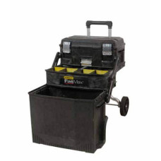 Купить Ящик профессиональный FatMax Mobile Work Station Cantilever, размеры 549x733x413мм,с колесами STANLEY 1-94-210. Официальный фирменный магазин Dewalt Stanley Black+Decker Bostitch