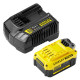 Купити Зарядний пристрій та 1 акумулятор STANLEY FATMAX SFMCB14M1. Офіційний фірмовий магазин Dewalt Stanley Black+Decker Bostitch, фірмова гарантія