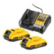 Купити Зарядний пристрій DeWALT DCB1104D2. Офіційний фірмовий магазин Dewalt Stanley Black+Decker Bostitch, фірмова гарантія